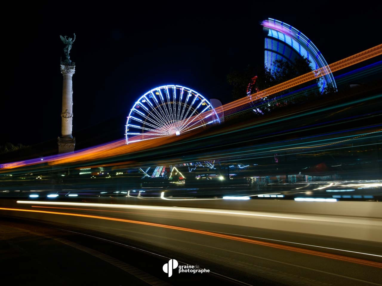 Photo de nuit Bordeaux